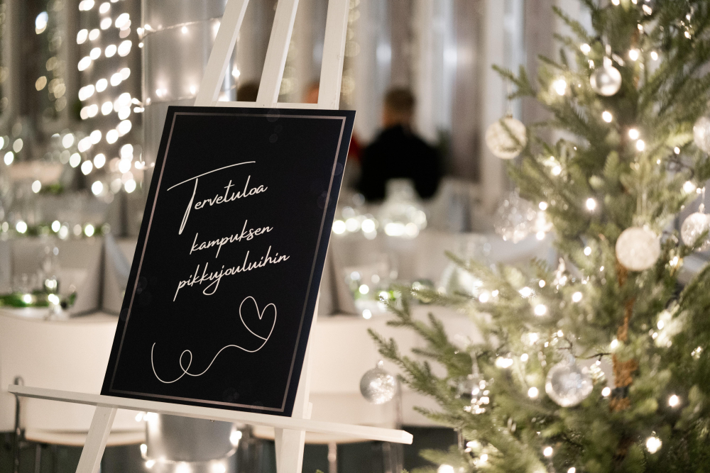 Tyylikkäät puitteet pikkujouluun ja talven tapahtumiin Salo IoT Campuksella